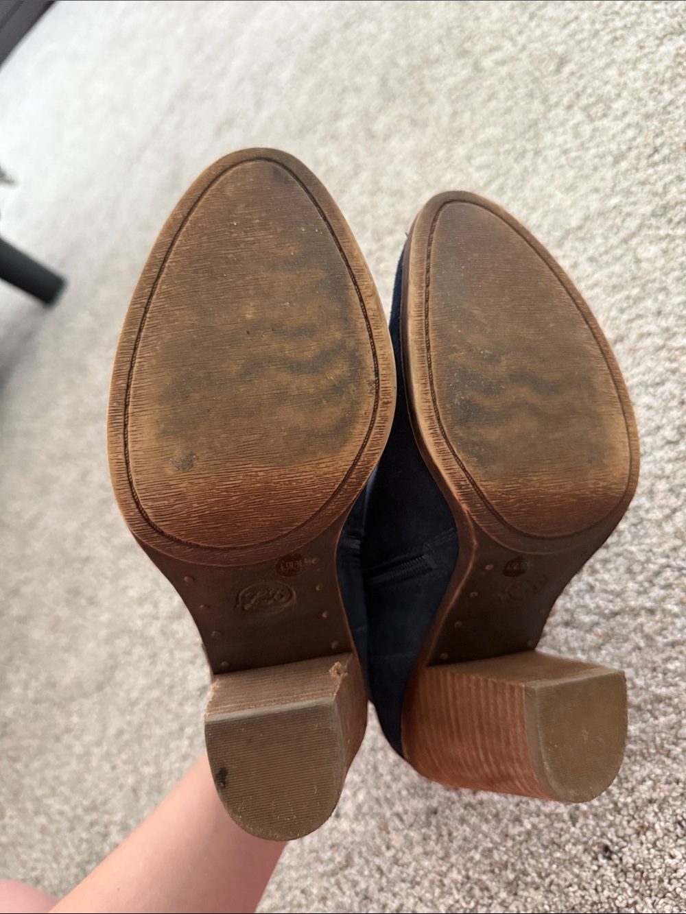 Lucky Brand Womens Eller Navy Blue booties 6.5 - Picture 6 of 8